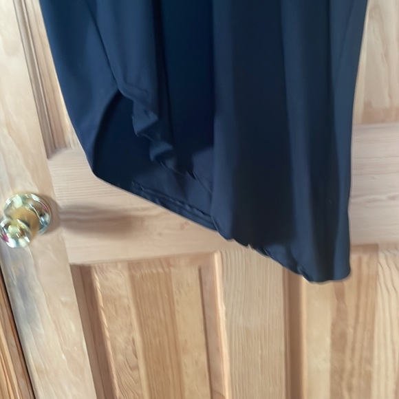 Rouge Asymetrical V-Neck Dress - Picture 2 of 8